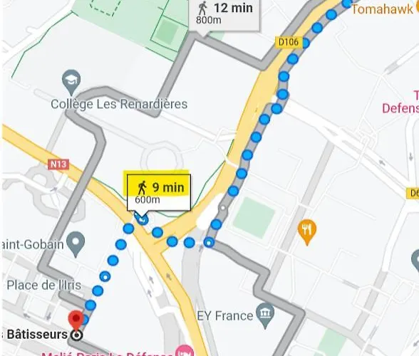 Cosy 2br La Defense, 10min Walk Metro Lägenhet